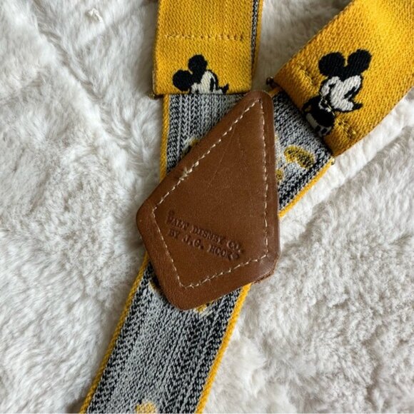 Disney | Vintage Yellow Mickey Mouse Suspenders | One Size Adult - Picture 3 of 10